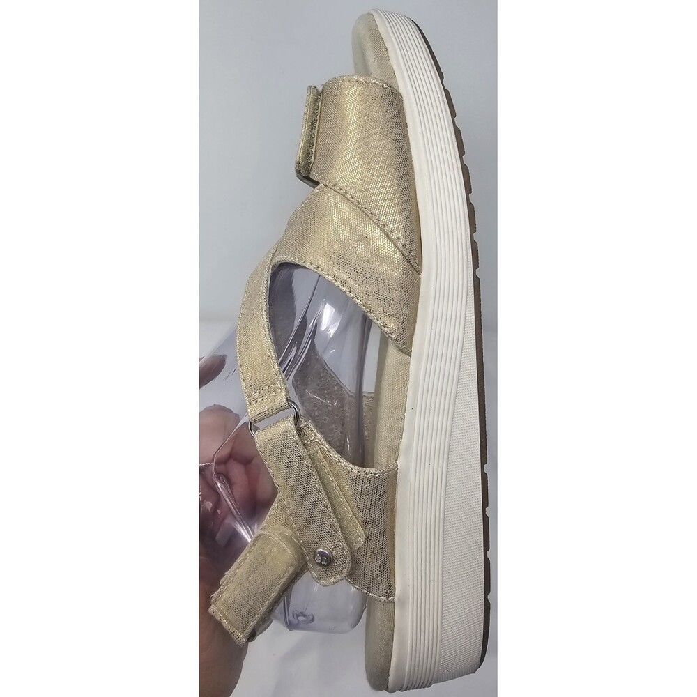 Grasshoppers Womens Cherry Flat Ortholite Comfort Sandal Metallic Stone Sz 9.5W - Picture 5 of 11